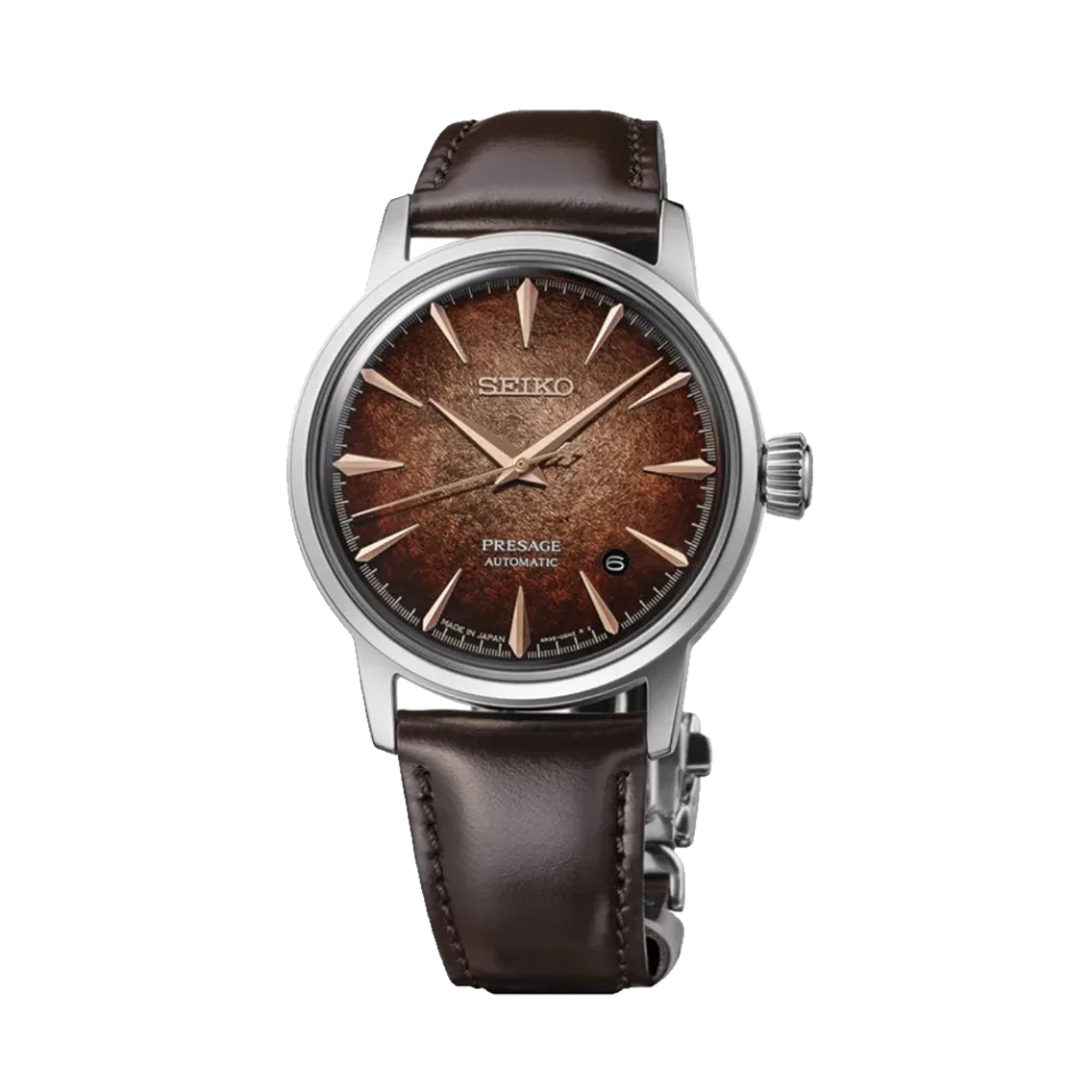 Seiko HCB003 Presage Cocktail Time 38.5mm - Brown on Leather Strap