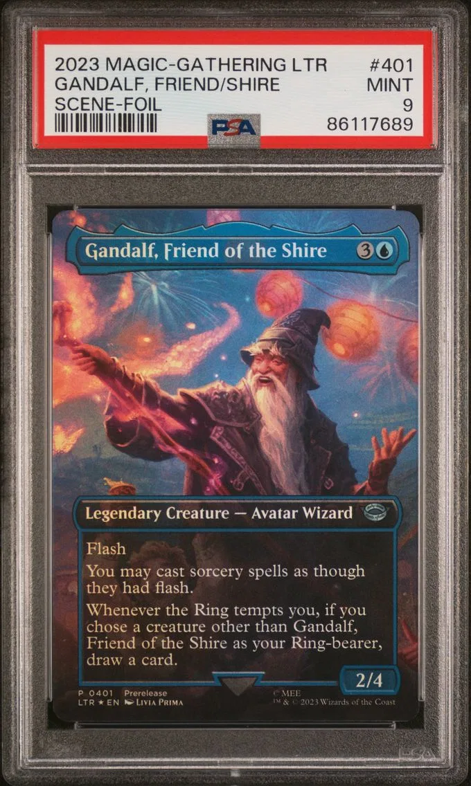 2023 #401 Gandalf, Friend of the Shire PSA 9 Tales of Middle-Earth Magic the Gathering