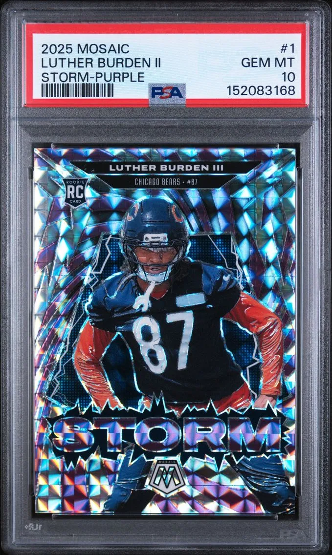 2025 #1 Luther Burden II PSA 10 Panini Mosaic Storm