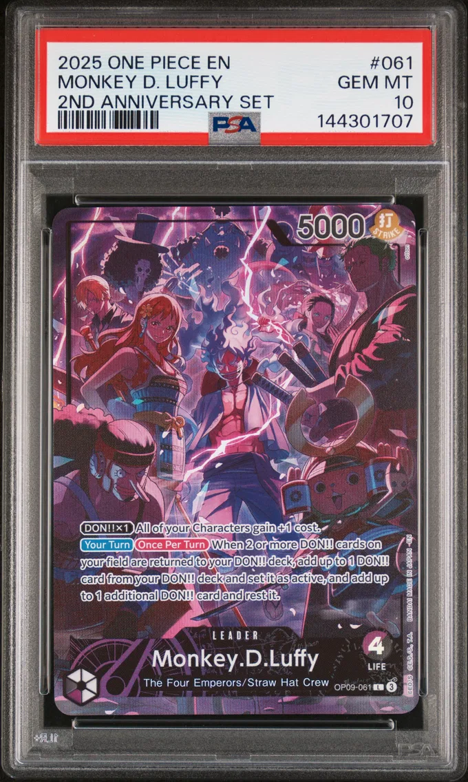 2025 #061 Monkey D. Luffy PSA 10