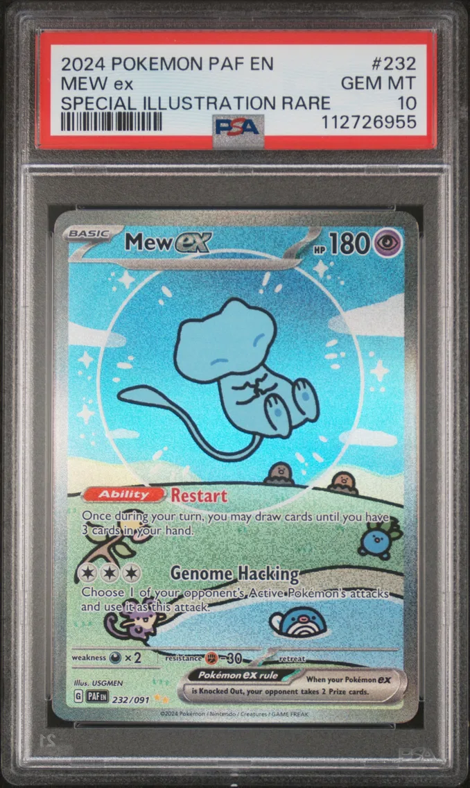 2024 #232 Mew EX PSA 10 Paf EN-Paldean Fates