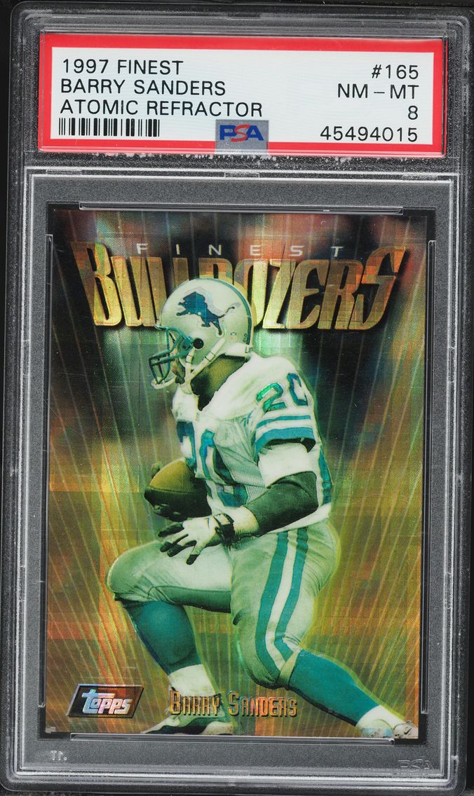 1997 #165 Barry Sanders PSA 8 Fi