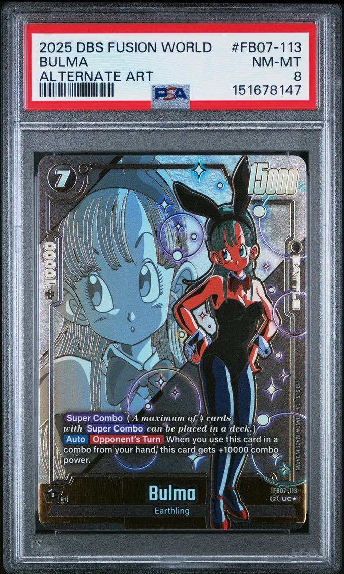 2025 #FB07-113 Bulma PSA 8 Dragon Ball Super Card Game Fusion World Wish for Shenron