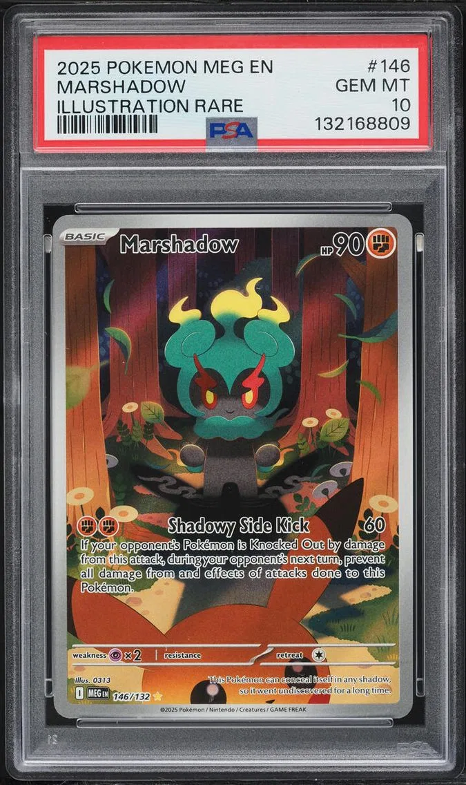 2025 Pokemon Mega Evolution IR Marshadow #146 PSA 10 GEM MINT