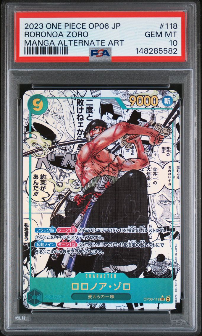 2023 #118 Roronoa Zoro PSA 10 On