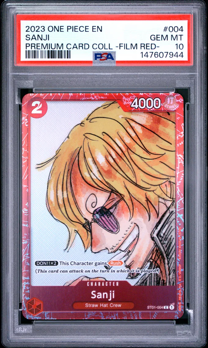 2023 #004 Sanji PSA 10 One Piece Premium Card Collection -One Piece Film Red-