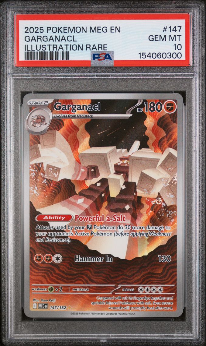 2025 #147 Garganacl PSA 10 Meg EN-Mega Evolution