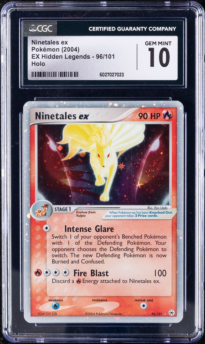 2004 #96 Ninetales EX CGC 10 Gem Mint EX Hidden Legends