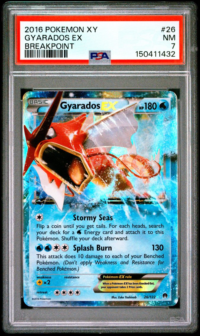 2016 #26 Gyarados EX PSA 7 XY Breakpoint