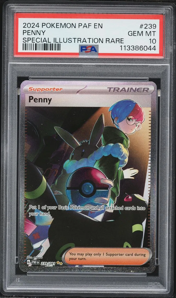 2024 #239 Penny PSA 10 Paf EN-Paldean Fates Pokemon