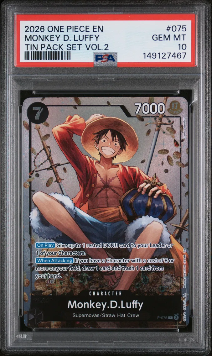 2026 #075 Monkey D. Luffy PSA 10 One Piece Promos