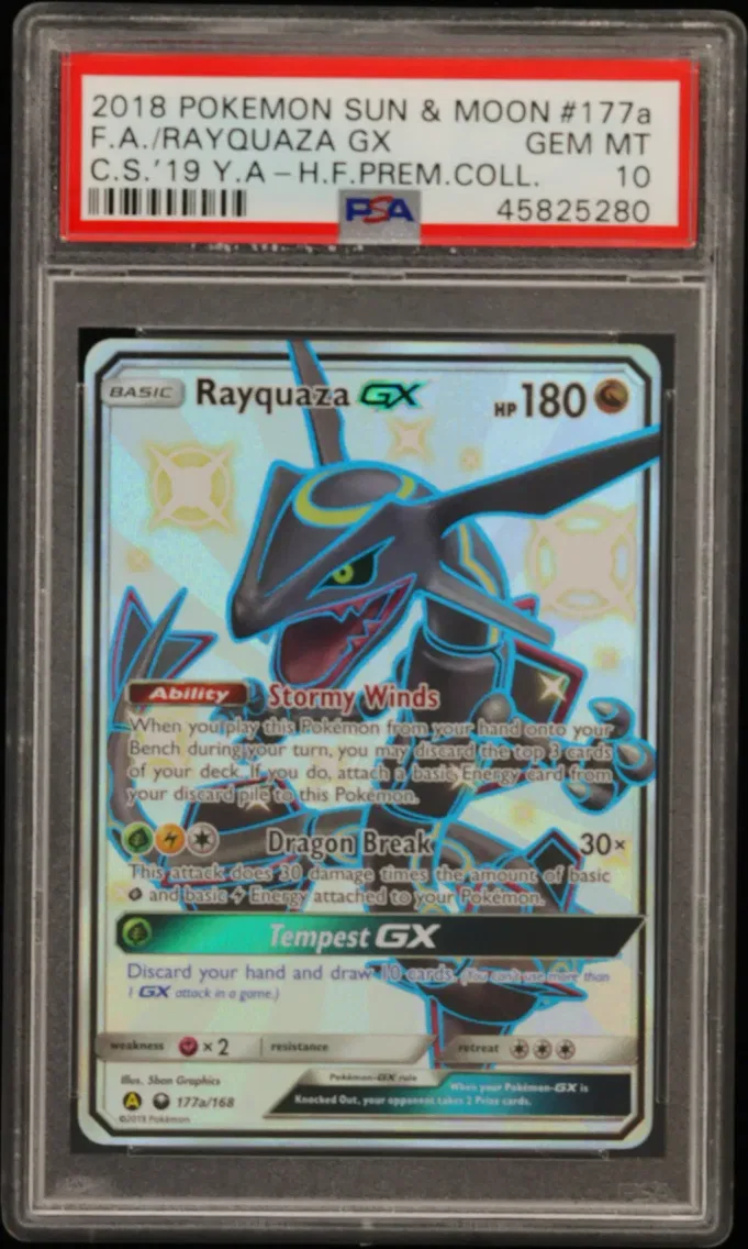 2018 #177a Full Art/Rayquaza GX 