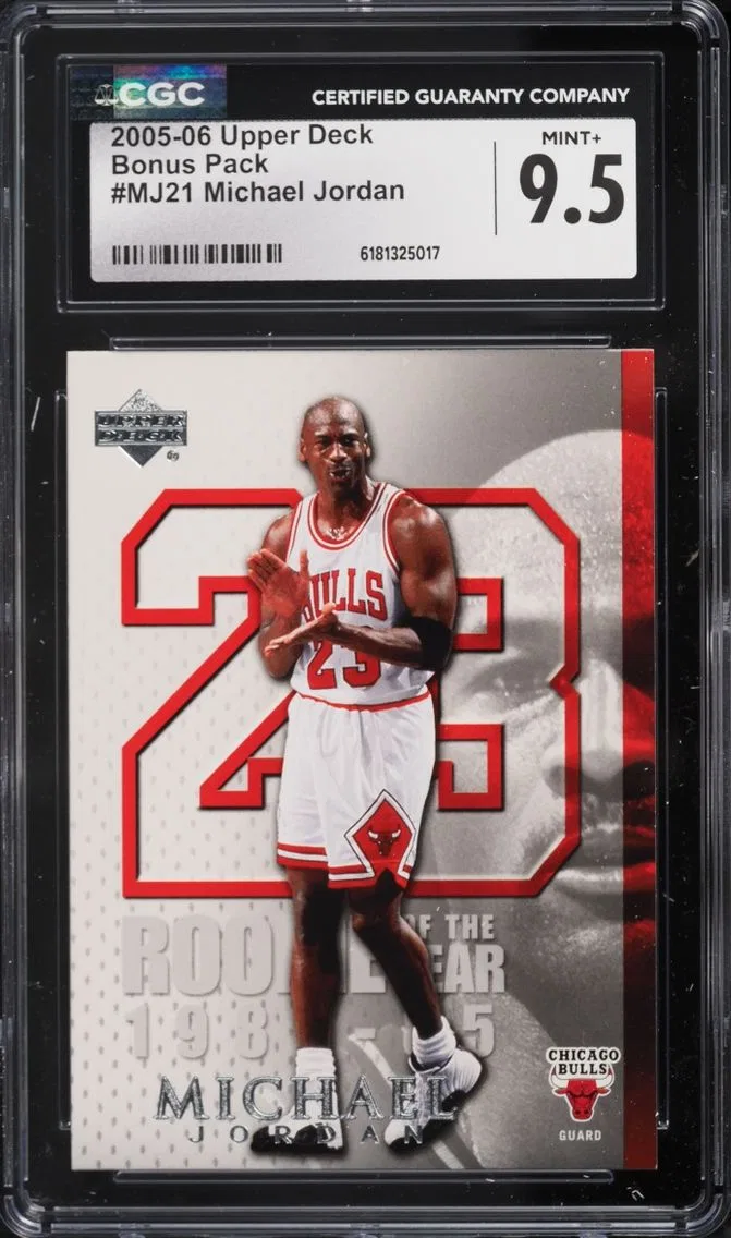 2005 Upper Deck Bonus Pack Michael Jordan #MJ21 CGC 9.5 MINT+