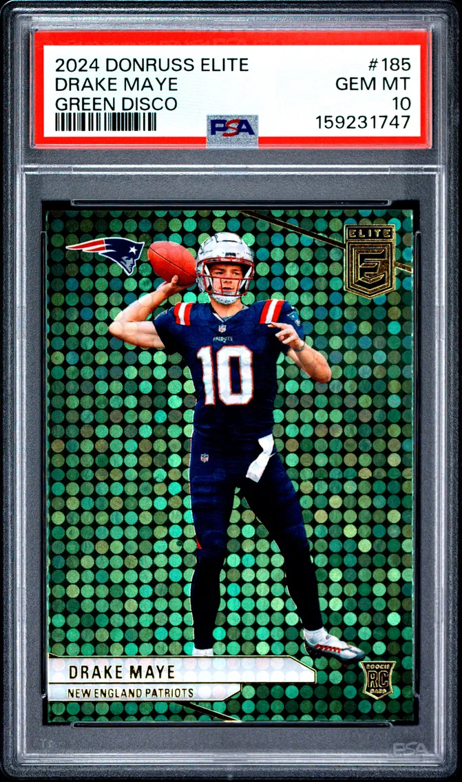 2024 #185 Drake Maye PSA 10 Panini Donruss Elite