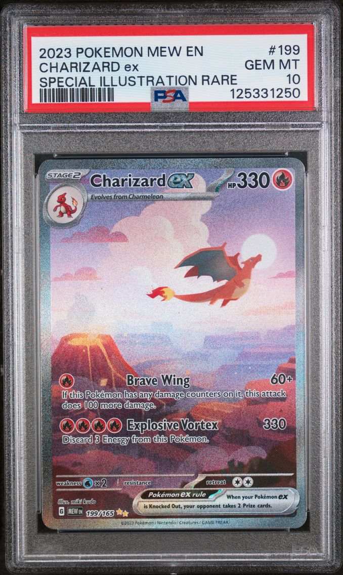 2023 #199 Charizard EX PSA 10 Me