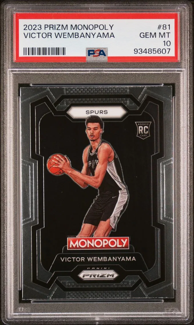 2023 #81 Victor Wembanyama PSA 10 Panini Prizm Monopoly