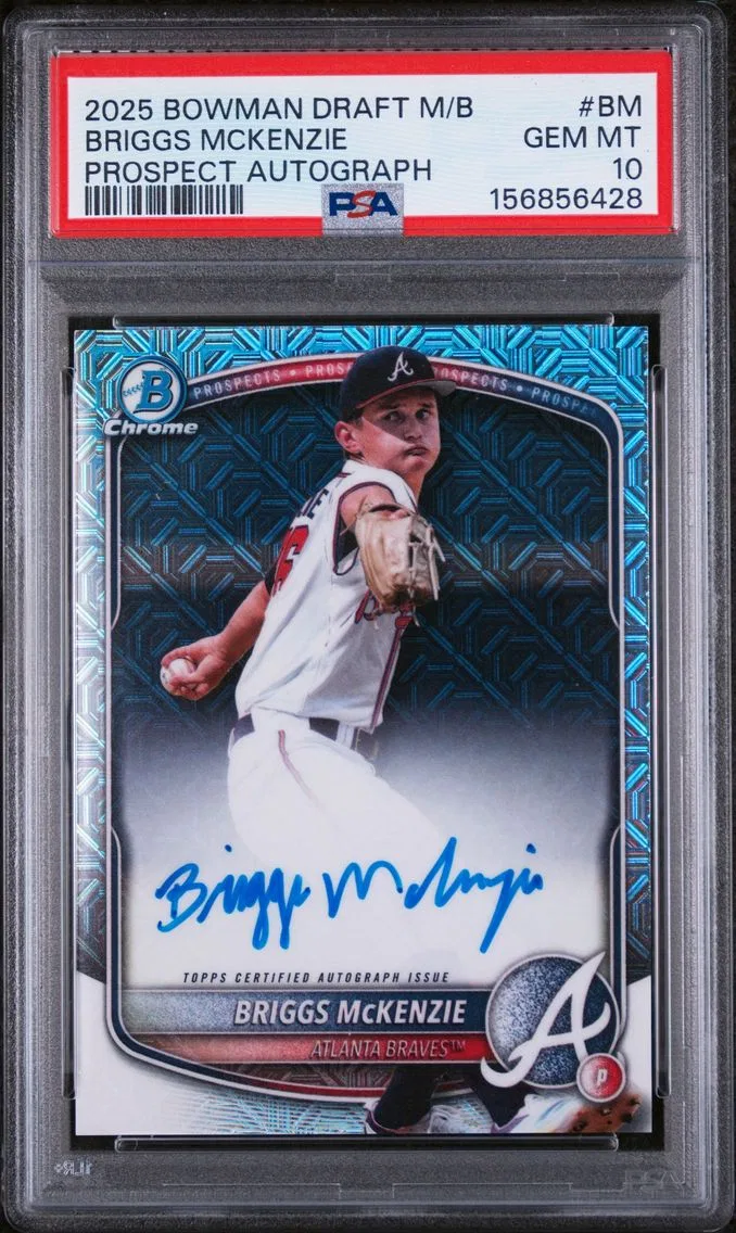 2025 #BM Briggs Mckenzie PSA 10 Bowman Draft Mega Box Bowman Prospect Mega Autographs