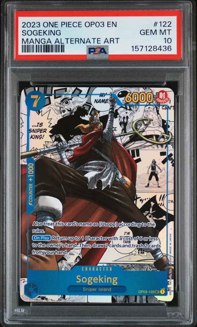 2023 #122 Sogeking PSA 10 One Piece OP03-Pillars of Strength