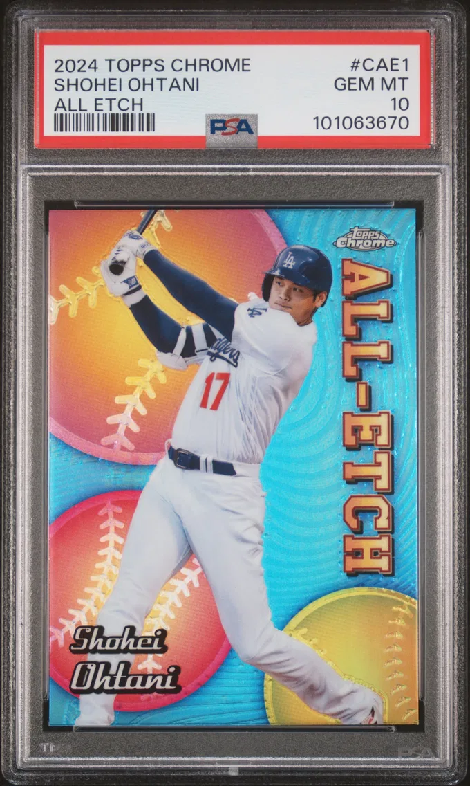 2024 #CAE1 Shohei Ohtani PSA 10 Topps Chrome Chrome All Etch