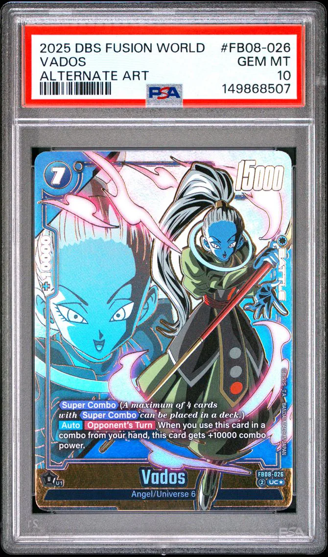 2025 #FB08-026 Vados PSA 10 Dragon Ball Super Card Game Fusion World Saiyan's Pride