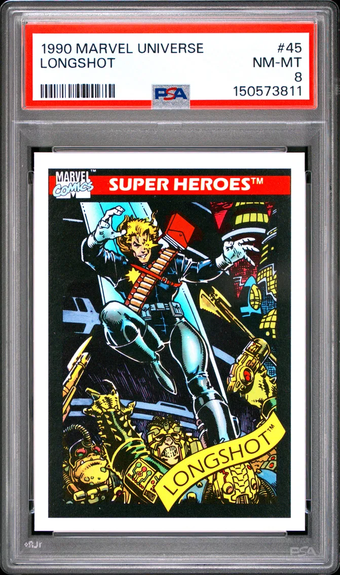 1990 #45 Longshot PSA 8 Marvel Universe