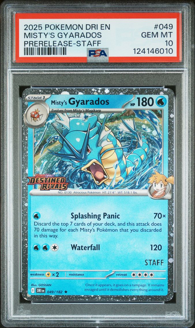 2025 #049 Misty's Gyarados PSA 1