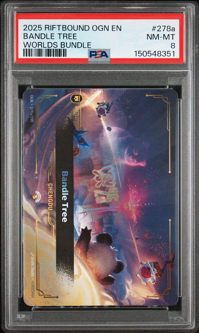 2025 #278a Bandle Tree PSA 8 Riftbound: League of Legends Ogn-Origins