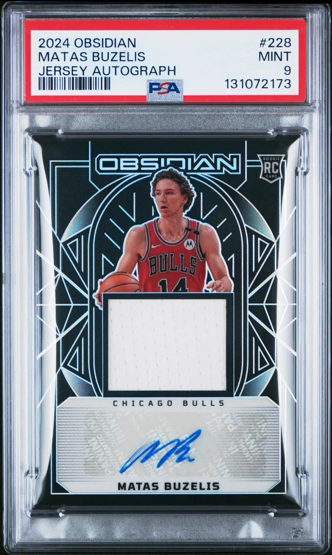 2024 #228 Matas Buzelis PSA 9 Panini Obsidian