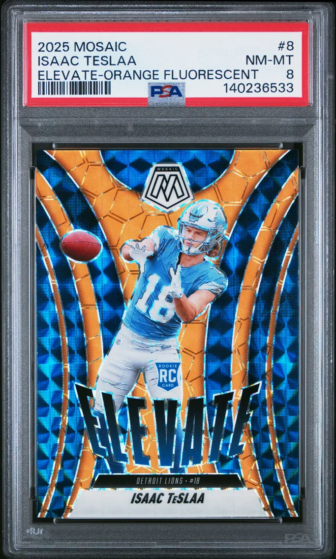 2025 #8 Isaac Teslaa PSA 8 Panini Mosaic Elevate