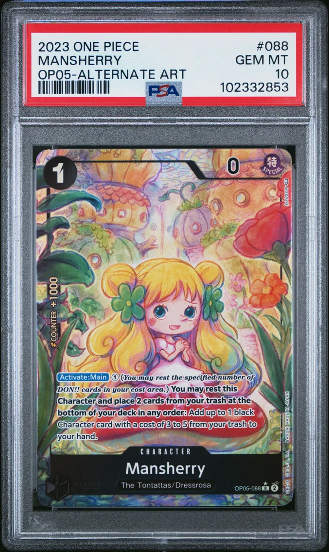 2023 #088 Mansherry PSA 10 One Piece OP05-Awakening of the New Era