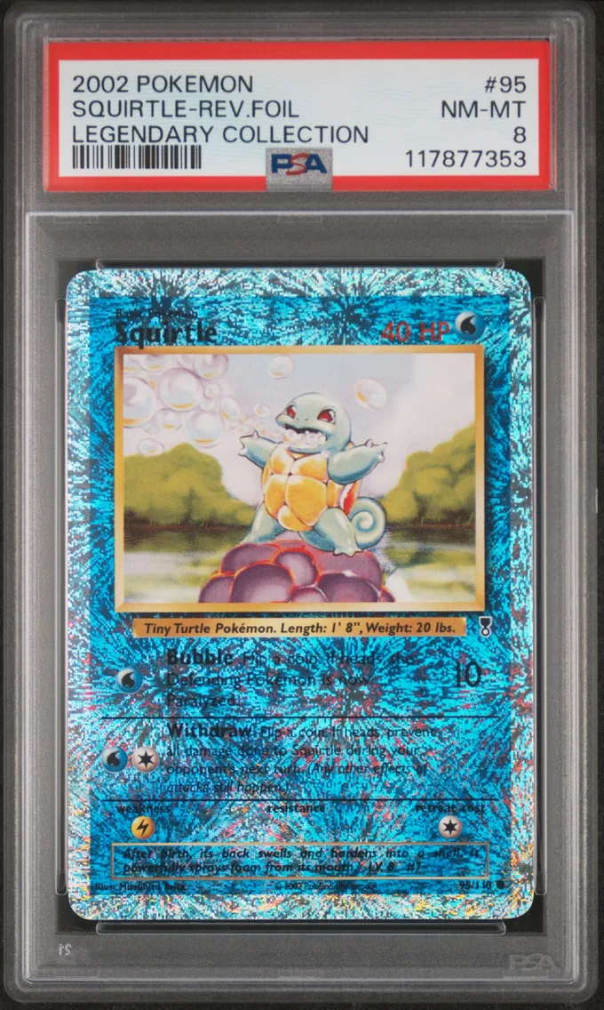 2002 #95 Squirtle-Reverse Foil P