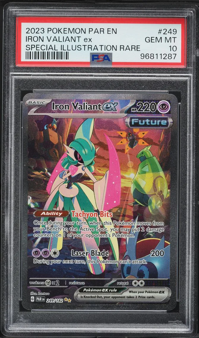 2023 #249 Iron Valiant EX PSA 10 Par EN-Paradox Rift Pokemon