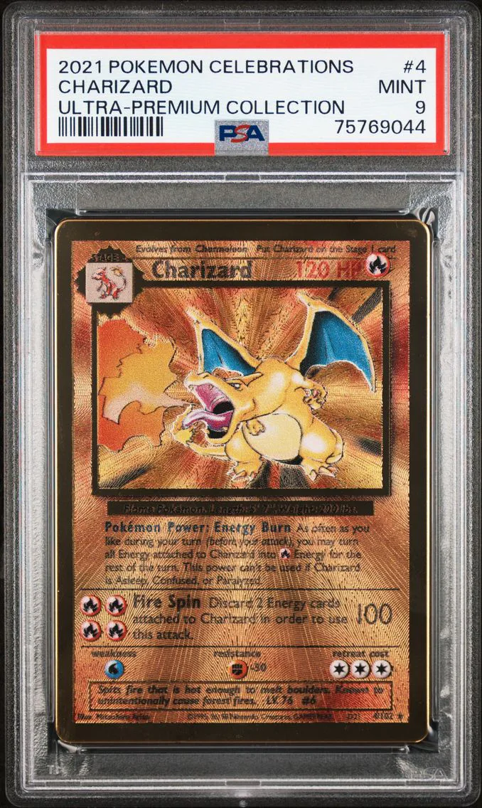 2021 #4 Charizard PSA 9 Celebrations Ultra-Premium Collection