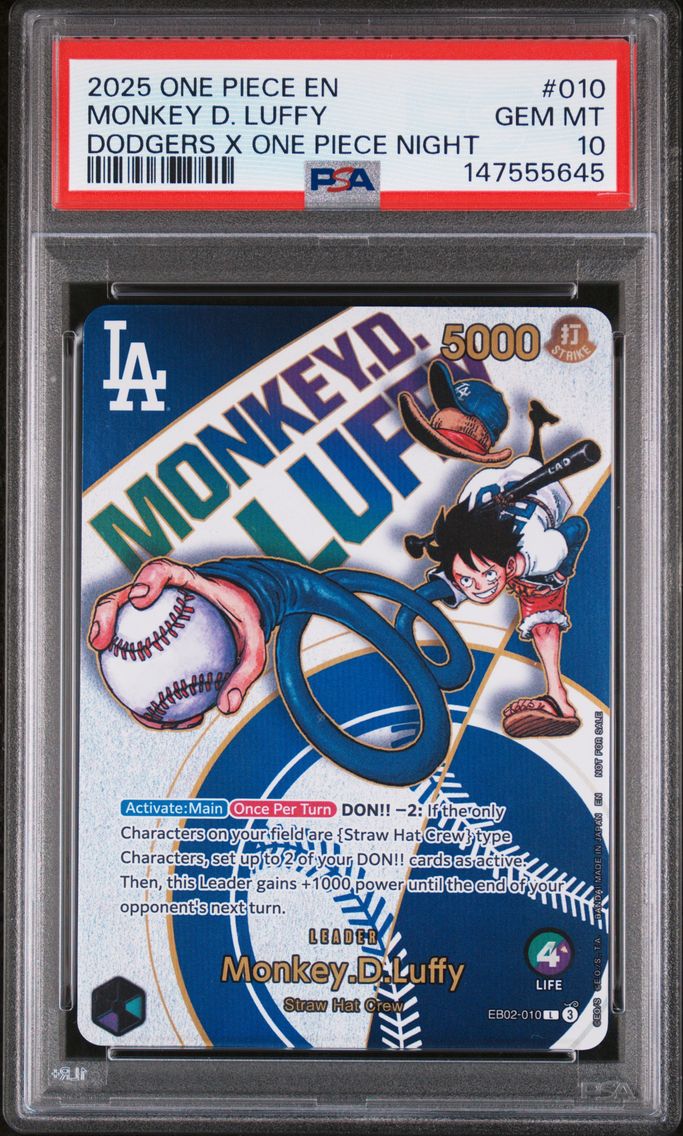 2025 #010 Monkey D. Luffy PSA 10