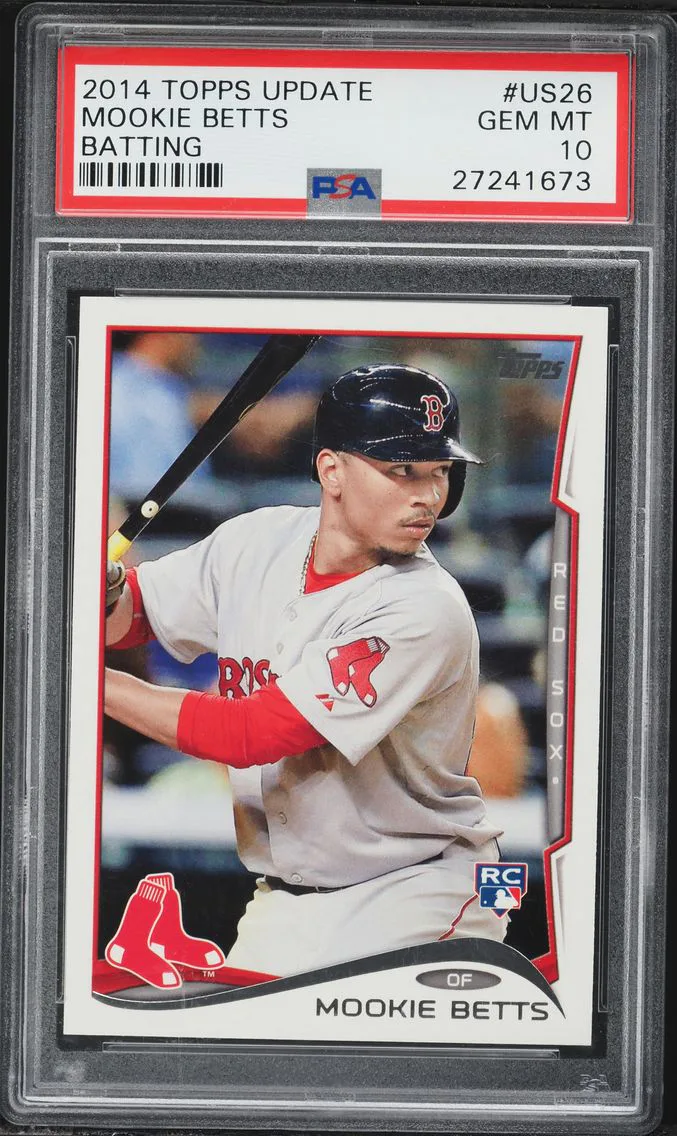 2014 #US26 Mookie Betts PSA 10 Topps Update Baseball