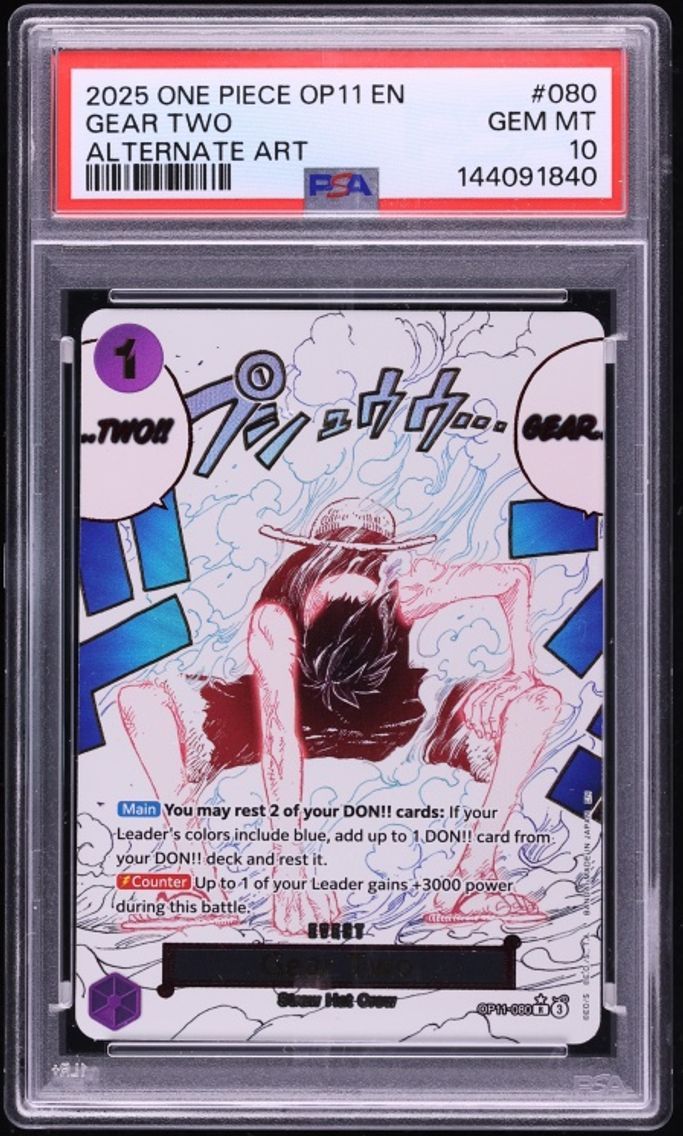 2025 #OP11-080 Gear Two PSA 10 O