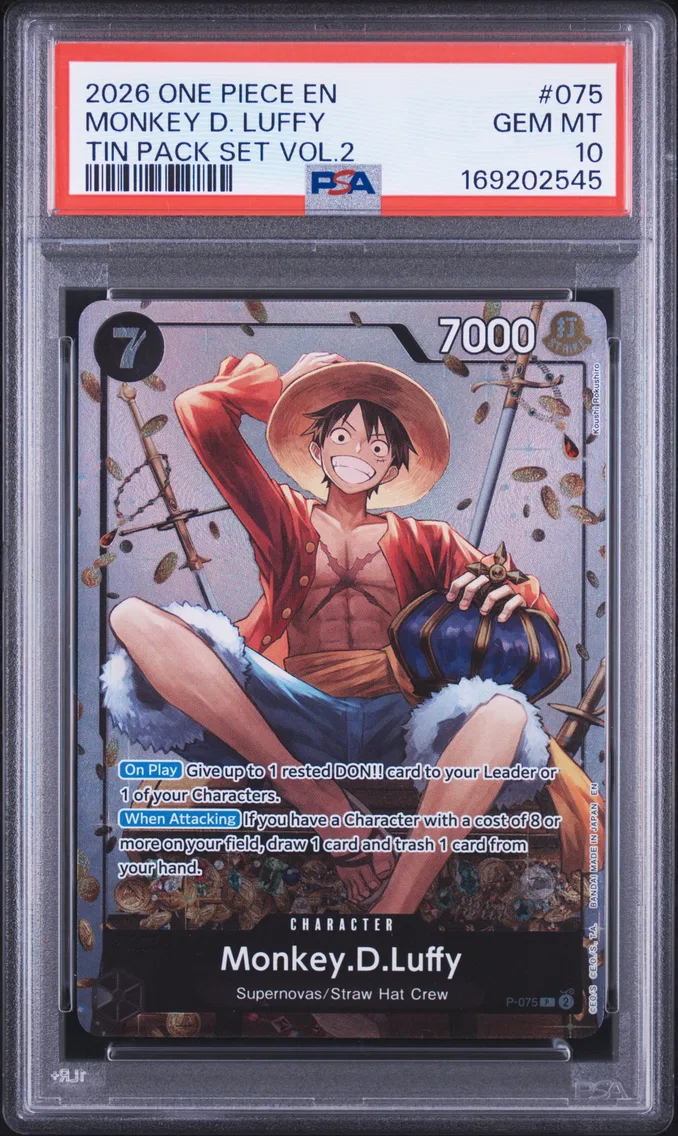 2026 #075 Monkey D. Luffy PSA 10 One Piece Promos