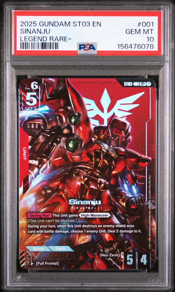 2025 #001 Sinanju PSA 10 Gundam Zeon's Rush
