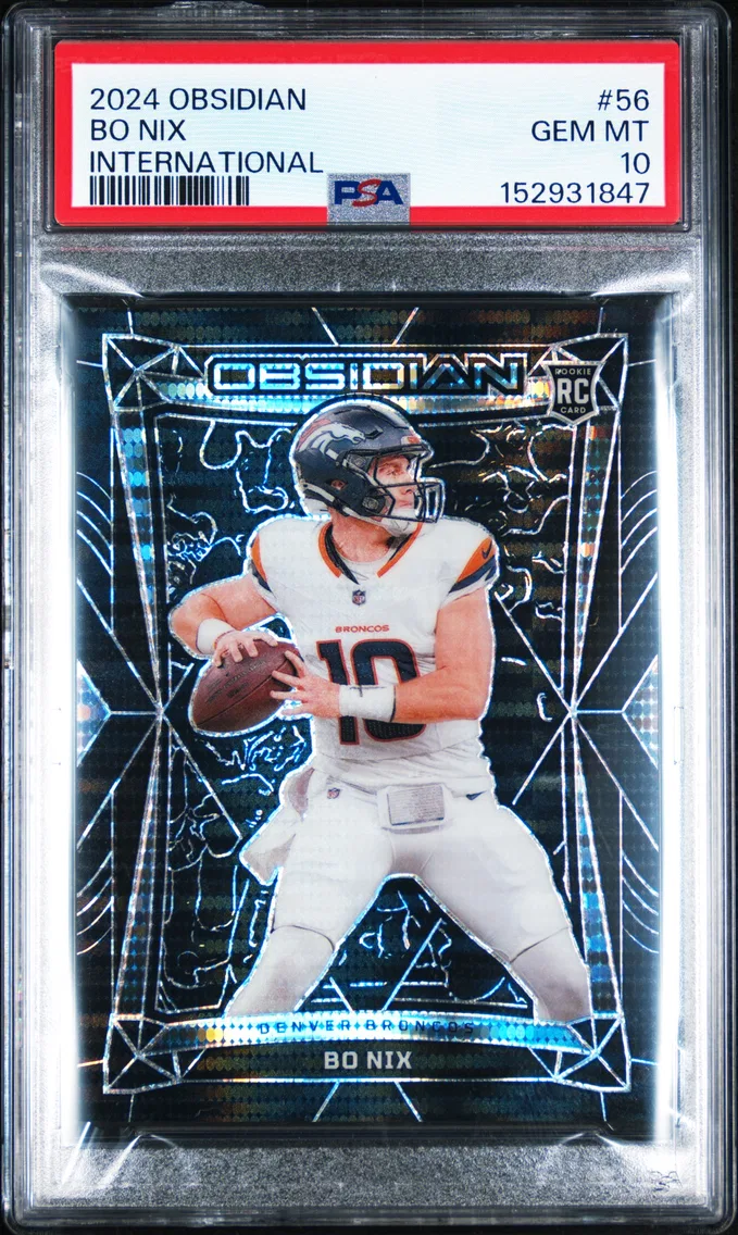 2024 #56 Bo Nix PSA 10 Panini Obsidian