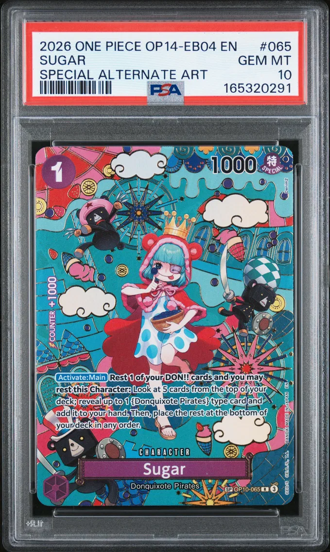 2026 #065 Sugar PSA 10 One Piece OP14-EB04-the Azure Sea's Seven