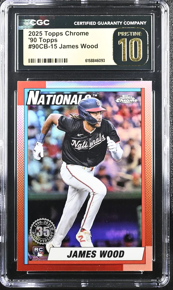 2025 #90CB-15 James Wood CGC 10 Pristine Topps Chrome