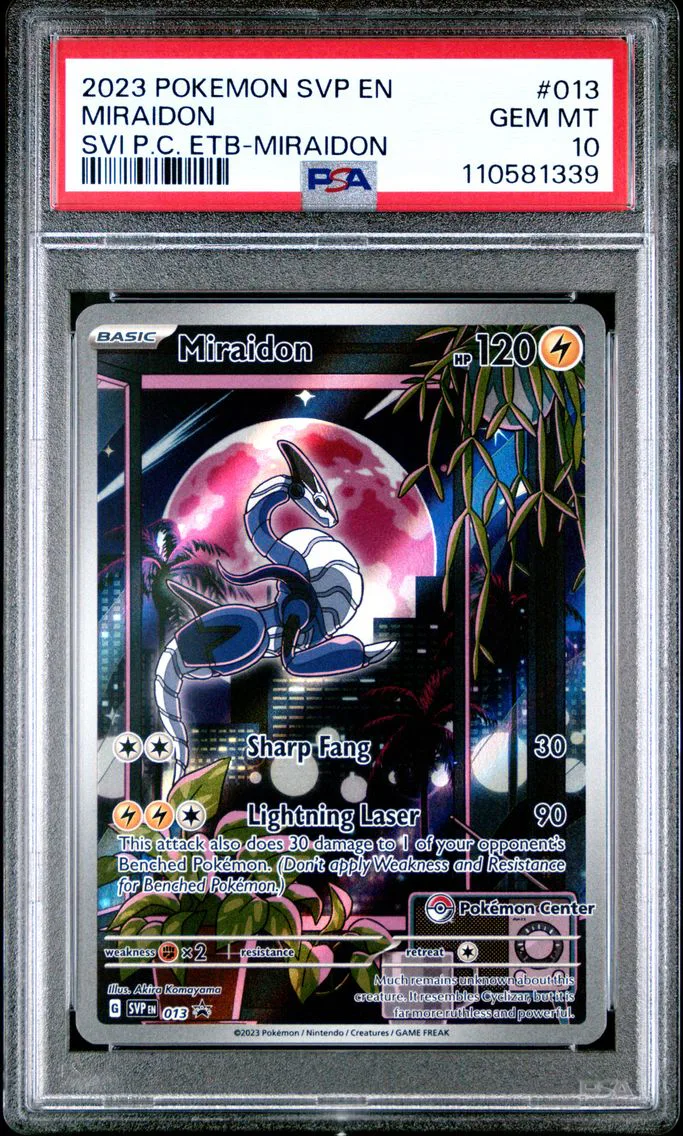 2023 #013 Miraidon PSA 10 Svp EN-SV Black Star Promo Pokemon