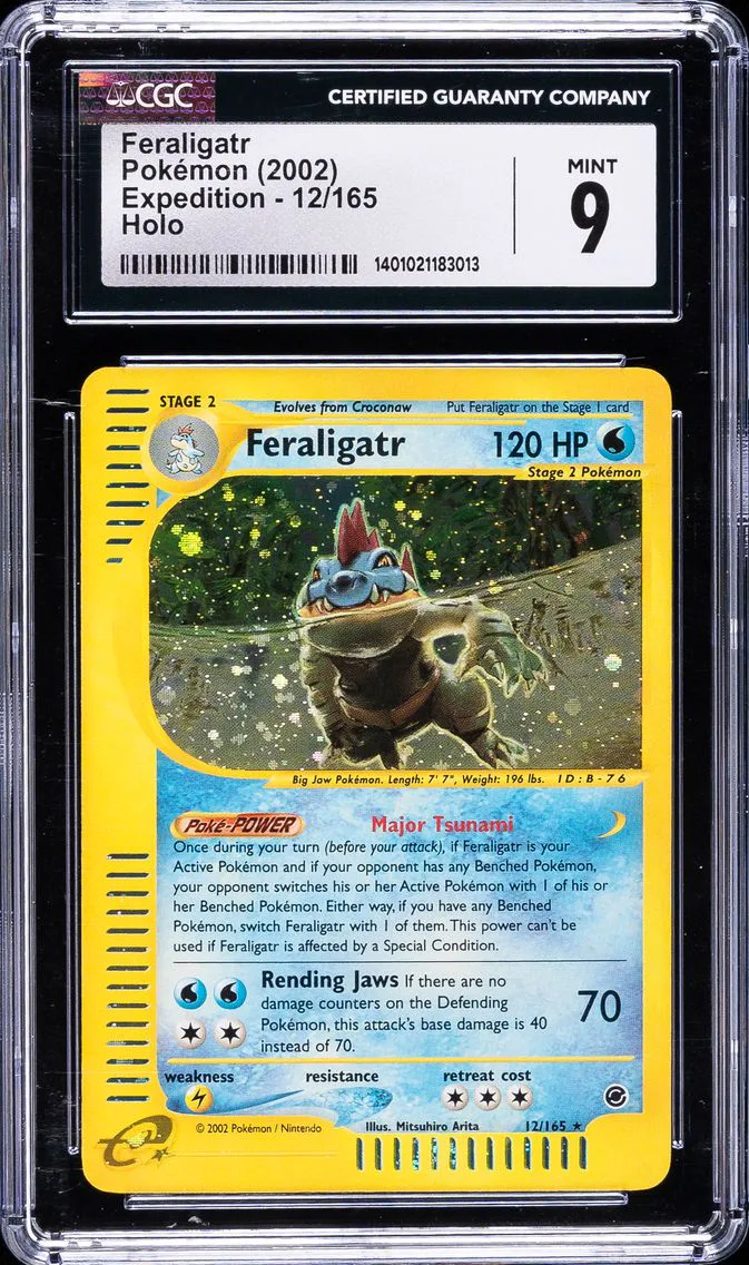 2002 Expedition - English Feraligatr-Holo pedition #12 CGC 9