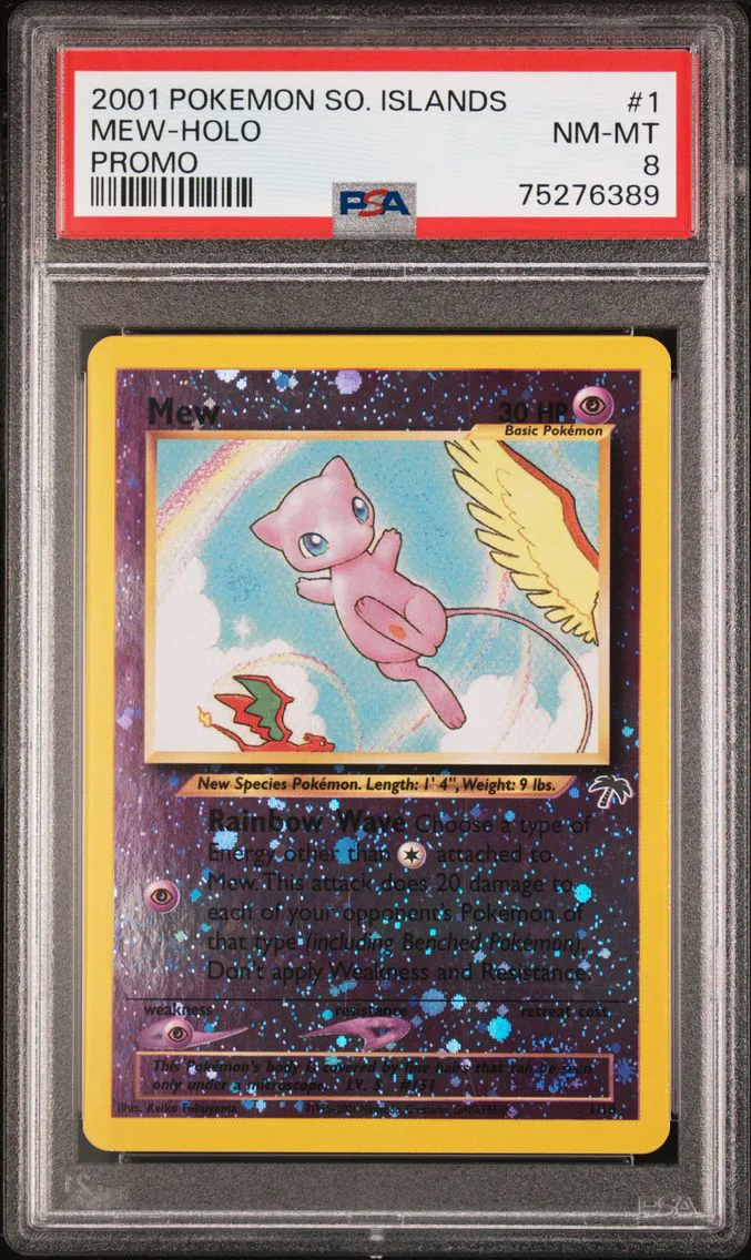 2001 #1 Mew-Holo PSA 8 Southern Islands Promo