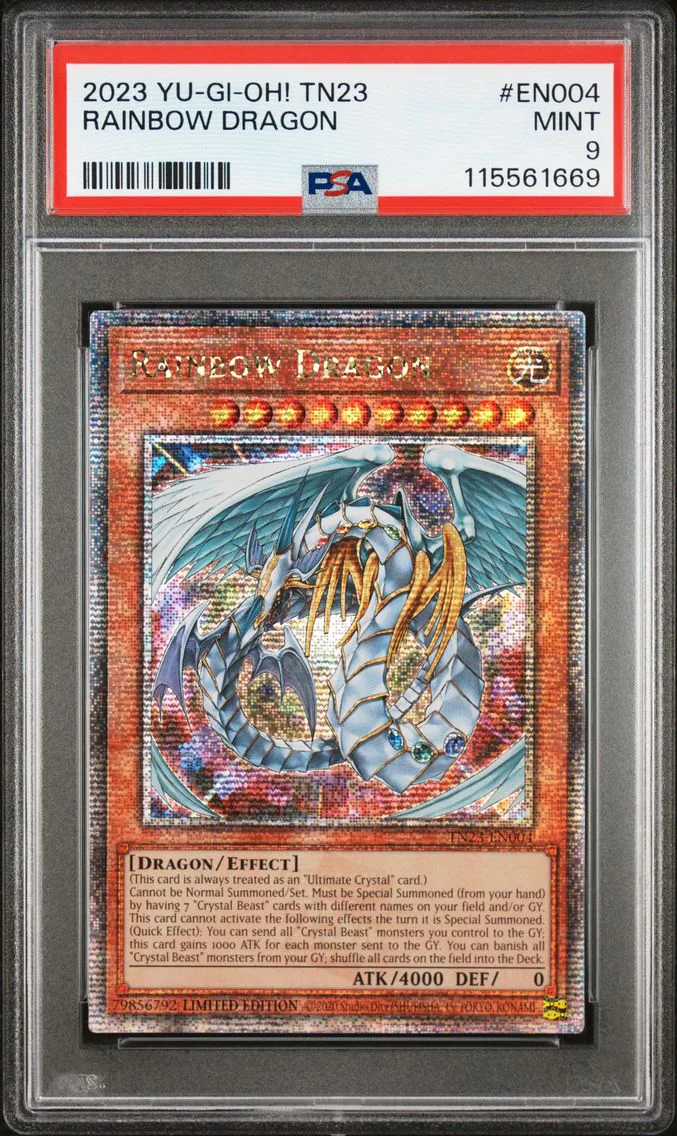 2023 #TN23-EN004 Rainbow Dragon PSA 9 Yu-Gi-Oh! 25th Anniversary