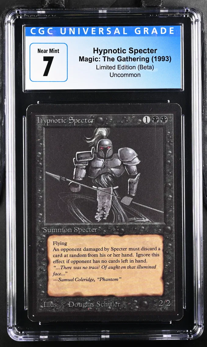 1993 MAGIC THE GATHERING MTG BETA HYPNOTIC SPECTER CGC 7 NRMT