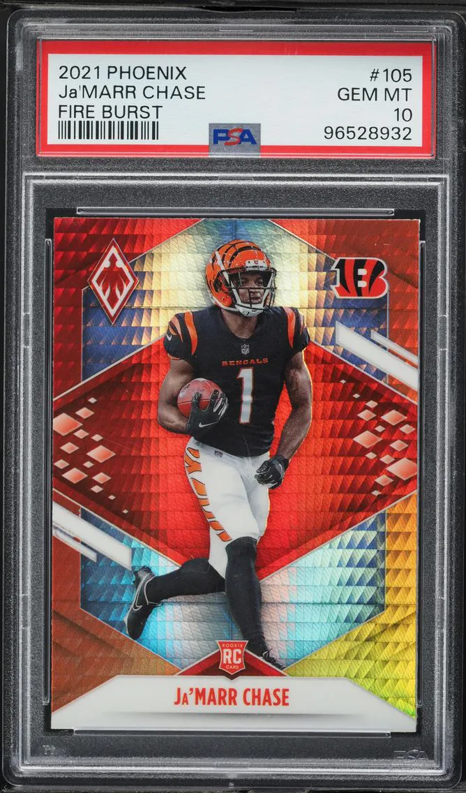 2021 #105 JA'Marr Chase PSA 10 Panini Phoenix