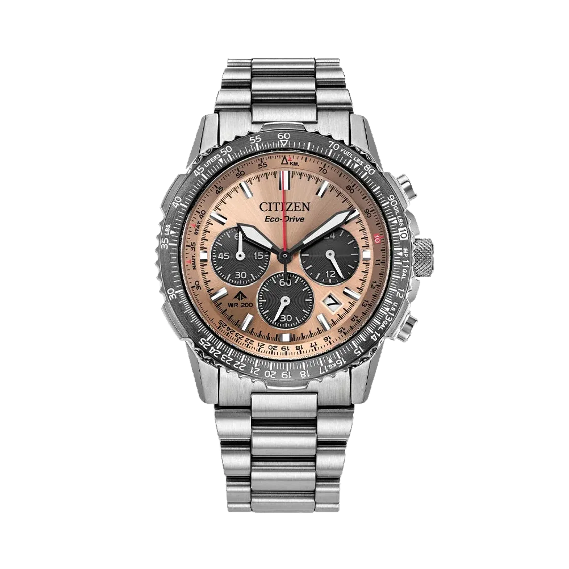 Citizen Promaster Navihawk Eco-Drive 40mm - Salmon on Bracelet