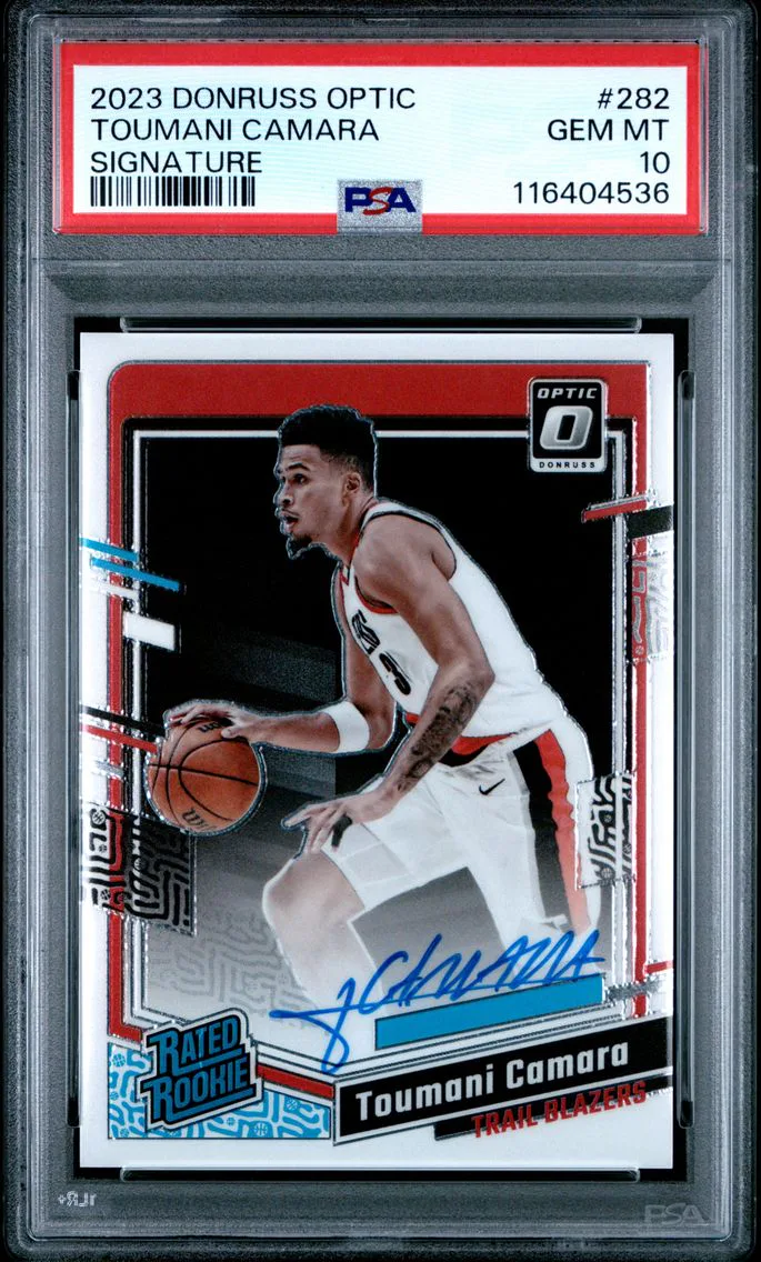 2023 #282 Toumani Camara PSA 10 Panini Donruss Optic