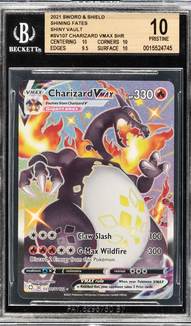 2021 #SV107 CHARIZARD VMAX POKEMON SWORD & SHIELD | SHINING FATES